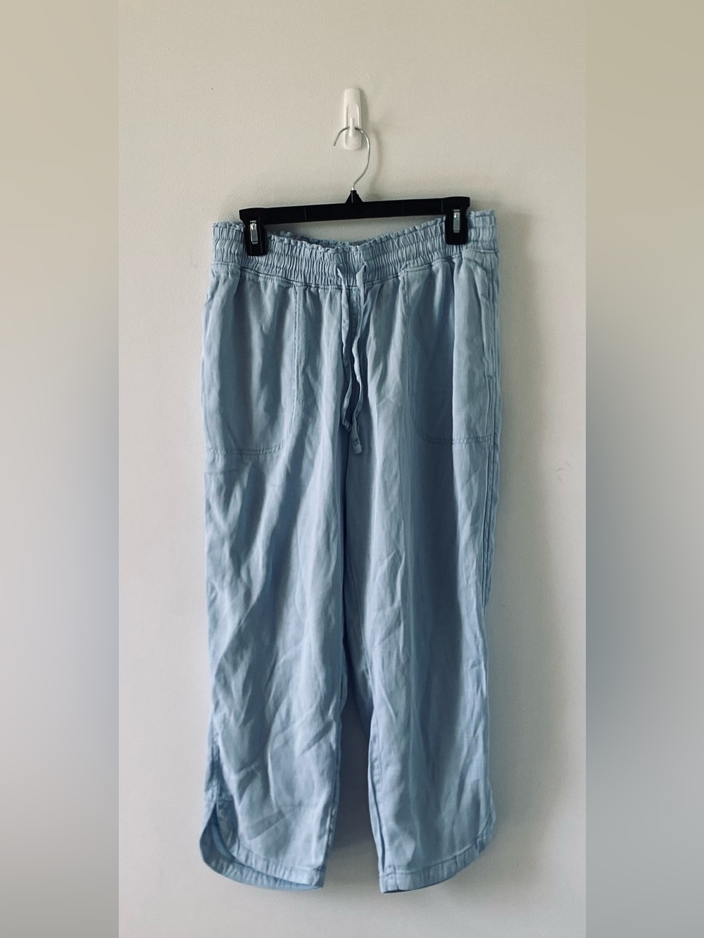 Women's Sonoma Goods For Life Lyocell-Linen Blend Drawstring Cropped Pants M